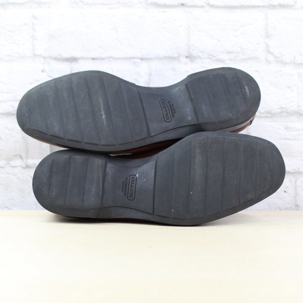 Coach Carleton Brown Leather Lace up Oxford Dress Shoes Size 8 D - Picture 9 of 9